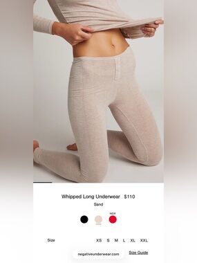 Negative Whipped High Rise Ribbed Stretch Leggings Gray Women's M